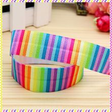 1 inch Free shipping  Elastic FOE rainbow printed headband headwear diy hair band wholesale OEM 25mm H3249 2024 - buy cheap