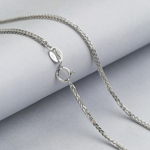 S925 Sweater chain Necklace 0.8mm 40CM/45CM length Solid 925 Sterling Silver Chain Necklace White Gold Color 2024 - buy cheap