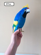 new real life blue parrot model foam&feather simulation cockatoo bird gift about 40cm xf0201 2024 - buy cheap