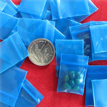 Bolsa de regalo de plástico azul, 300 unids/lote, 1,8x2,5 cm, Cierre adhesivo de PE, bolsas de almacenamiento de embalaje de regalo de joyería 2024 - compra barato