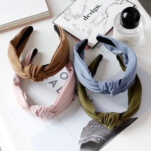 korean fashion fabric knot hairband women girls hair head hoop band headband accessories for women scrunchy headdress hairbands 2024 - buy cheap