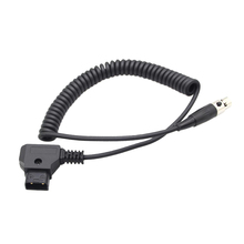 D-tap-Cable de alimentación macho a hembra, adaptador Mini XLR de 4 pines, en espiral, TVlogic para Monitor de cámara, para cámara Sony F55 2024 - compra barato
