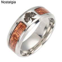 Ностальгия WICCA кольцо из нержавеющей стали Viking Yggdrasil Дерево жизни с деревом инкрустированные Wiccan Jwelry для женщин Прямая поставка 2019 2024 - купить недорого