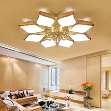 New crystal modern LED flower - shaped ceiling lamp living room bedroom interior modern led Ceiling lights Lighting fixture 2024 - buy cheap