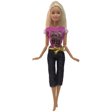 NK Newest Doll Purple Casual Handmade Party Clothing Top Fashion Design Clothing  For Barbie  Doll Accessories Girls Gifts 2024 - buy cheap