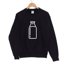 Skuggnas Milk Bottle Letter Print Sweatshirt Spring Fashion Unisex hoodies Jumper harajuku Hipster Black tops Christmas Gift 2024 - buy cheap