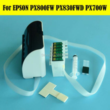Sistema de suministro continuo de tinta para impresora Epson Stylus PX700, PX800, PX830, Ciss con Chip de reinicio automático, 1 Juego 2024 - compra barato