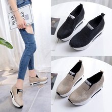 Women Flat Shoes Slip On Casual Platform Shoes women winter platform shoes woman women's casual genuine leather shoes slip on 2024 - buy cheap