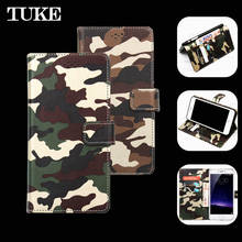 TUKE Camouflage Case for BQ 5201 Flip Leather Cover Wallet Etuis BQ Space 5201 Silicon BQ BQ5201 Space Coque BQ-5201 Space Funda 2024 - buy cheap