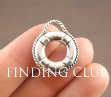 10 pcs  Silver Color Sea Life Ring Charm Pendant DIY Metal Bracelet Necklace Jewelry Findings A1092 2024 - buy cheap