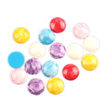 LF 50Pcs Mixed Bling Round Resin Decoration Flatback Cabochon Embellishment For Crafts Scrapbooking Diy Versiering Accessories 2024 - buy cheap