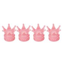 VODOOL 4Pcs/Lot Pink Crown Shape Car Auto Motorcycle Wheel Tire Valve Stem Cap Car Styling Tyre Dust Cover Protector Universal 2024 - buy cheap