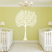 Large White Tree Branches Wall Decal Stickers For Kids Room Baby Bedroom Wallpaper Nursery Kindergarten Vinyl Mural Poster S679 2024 - buy cheap