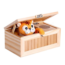 Useless Box Toys New Wooden Electronic Cute Tiger Funny Toy Gift for Boy and Kids Interactive Toys Stress-Reduction Desk Decorat 2024 - купить недорого