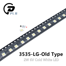 50 pces para lg led tv lcd retroiluminação aplicação led 3535 led retroiluminação tv de alta potência 2w 6v 150lm branco fresco led backlight