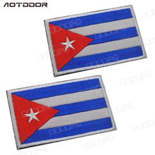 Cuba флаг вышивка нашивка полосатые наклейки эмблема аппликации вышитые значки 2024 - купить недорого