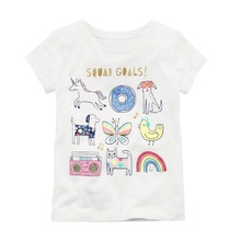 Camisetas con dibujos de animales para bebés y niñas, ropa de verano para recién nacidos, Tops 100% algodón, vestido, blusa infantil, trajes para niños de 0 a 2 años 2024 - compra barato