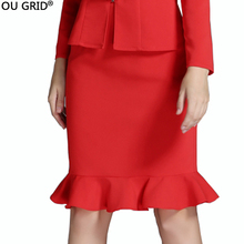 Женская юбка, новое поступление 2015, модная однотонная расклешенная юбка на осень и зиму, большие размеры L-3XL, высококачественная женская юбка 2024 - купить недорого