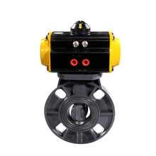 5 Inch PVC Pneumatic Butterfly Valve Double Acting DN125 UPVC Plastic Pneumatic Butterfly Valve EPDM Seat 2024 - buy cheap