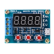 ZB2L3 литий-ионный свинцово-кислотный измеритель емкости аккумулятора тестер разряда анализатор 2024 - купить недорого