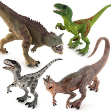 Парк Юрского периода игрушечные модели динозавров carnoaurus Dilophosaurus velocyraptor ПВХ Фигурки подвижные динозавры подарок 2024 - купить недорого