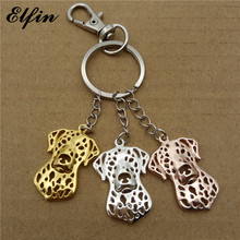 Elfin Trendy Dalmatian Key Chains Gold Color Silver Color Animal Pet Memorial Jewellery Dog Key Rings 2024 - buy cheap
