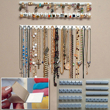 New 9 in 1 Adhesive Paste Wall Hanging Storage Jewelry Hooks Jewelry Display Organizer Earring Ring Necklace Hanger Holder Stand 2024 - buy cheap