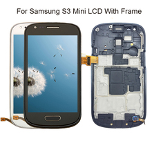 For Samsung Galaxy S3 Mini I8190 i8190N i8195 i8200 with frame Screen Touch Digitizer Assembly Replace 100% Tested 2024 - buy cheap