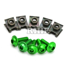 Parafusos de carenagem cnc 6mm, para kawasaki ninja 250r ninja250r versys (650cc) z800 zxr750 zzr1200 2024 - compre barato