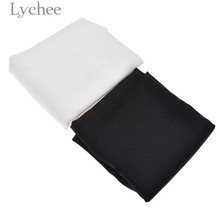 Lychee Life 1.5mx1m Single-sided Adhesive Interlinings White Black Fabric High Quality Sewing Material Accessories For Garemets 2024 - buy cheap