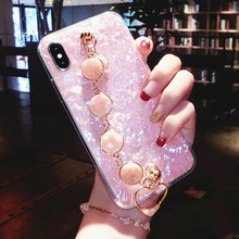 Lady Rhinestone Diamond Bracelet Chain Crystal Case For OPPO Reno 4 Pro A92S A91 A52 Realme 5 X XT X2 Pro C2 A1K F15 Cover Coque 2024 - buy cheap