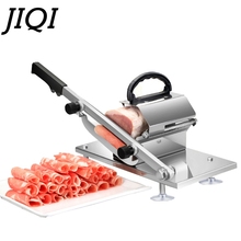 JIQI Meat slicer Manual Sliced cutting Machine Automatic delivery Frozen Beef Mutton Roll Cutter for Kitchen commercial 2024 - buy cheap