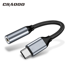 CBAOOO Type C to 3.5mm Jack Earphone Cable USB Type-C 3.5 AUX Headphone Adapter for Huawei Mate 10 P20 Xiaomi Mi 6 6X Mix 2s 2024 - buy cheap