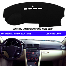 Auto Tampa Do Painel Do Carro Traço Mat Pad Traço DashMat ANti-UV Para Mazda 3 Mazda3 M3 BK 2004 2005 2006 2007 2008 Movimentação Da Mão esquerda 2024 - compre barato