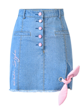 Summer High Waist Denim Skirt Student Skirt Fashion Casual 2019 Summer New Mori Girl Sweet Cute Student Skirt 2024 - buy cheap