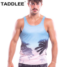 Taddlee-novo regata masculino de 2018, camisetas e coletes sem mangas para uso ao ar livre, academia, corrida, basquete, stringer, singlets, esportiva 2024 - compre barato