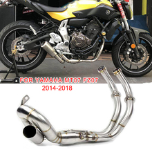 For Yamaha MT-07 FZ-07 XSR700 2014-2018 Full Exhaust System Link Mid Pipe 304 Stainless Steel 51mm XSR700 FZ07 MT MT07 Slip on 2024 - buy cheap