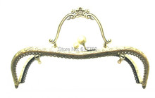 Free Shipping-1PC Antique Bronze Purse Bag Metal Arch Frame Kiss Clasp Lock Handle 21x15cm(8 2/8"x5 7/8") J2585 2024 - buy cheap
