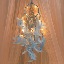 2 Meters Lighting Dream catcher hanging DIY 20 LED lamp Feather Crafts Wind Chimes Girl Bedroom Romantic Hanging decoration gift 2024 - buy cheap