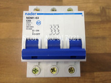 [ZOB] The letter NDM1-63 Nader genuine new C50 mini circuit breaker 3P50A air switch  --10PCS/LOT 2024 - buy cheap