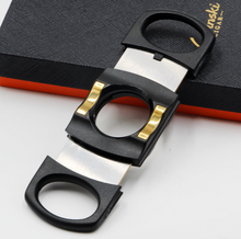 High Grade Classic Metal Gold And Silver Sharp Portable Cigar Cutter Scissor Stainless Steel Cutting Tobacco Accessories LFB215 2024 - buy cheap