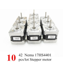 10Pcs 4-lead Nema17 Stepper Motor 42 motor 2 Phase Nema 17 motor 42BYGH 1.7A 17HS4401 motor for CNC XYZ 2024 - buy cheap