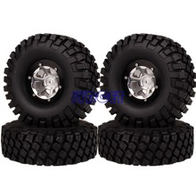 4pcs 1.9" Aluminum Wheel/Rim & 112mm Super Swamper Tyre 1061-7038 For RC 1/10 Model Rock Crawler TRX-4 CC01 2024 - buy cheap