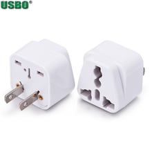White black universal United States Canada Taiwan Philippines Thailand power connector uk au to japan us travel adapter plug 2024 - buy cheap