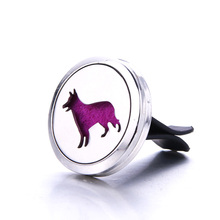 Pet Dog Car Clip Perfume Diffuser Essential Oil Diffuser Air Outlet Freshener Stainless Steel Decoration Aroma Locket Jewelry 2024 - buy cheap