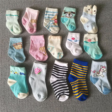 Wholesale 100 Pair Newborn Cotton Baby socks floor socks Boys Girls Cute Cartoon animal Baby Toddler Socks infant Anti-slip sock 2024 - buy cheap