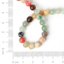 BEAUCHAMP Assorted Color Gem Natural Stone Spacer Chalcedony beads quartz Necklace Earring Charms Bracelet Jewelry Findings Diy 2024 - buy cheap