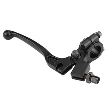 22mm 7/8in Handlebar Folding Clutch Lever with Perch for 50CC - 125CC Dirt Pit Bike  Crafted from anodized aluminum  Black 2024 - buy cheap