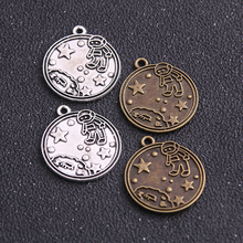 4PCS New Product  Astronaut Two Color Outer Space Charms Planet Rocket Pendant Jewelry Metal Alloy Jewelry Marking 2024 - buy cheap