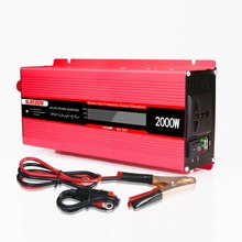 Inversor de potencia de 2000W para coche, 50Hz, CC de 12V a ca de 220V, transformador de onda sinusoidal modificada, adaptador de cargador, accesorios para coche 2024 - compra barato